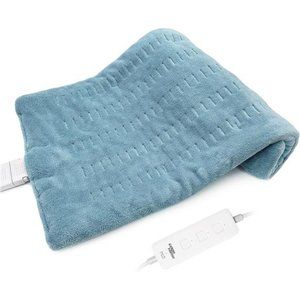 Weighted Heating Pad- Moist and Dry Heat Therapy with Auto-Off (12 * 24", Green)
